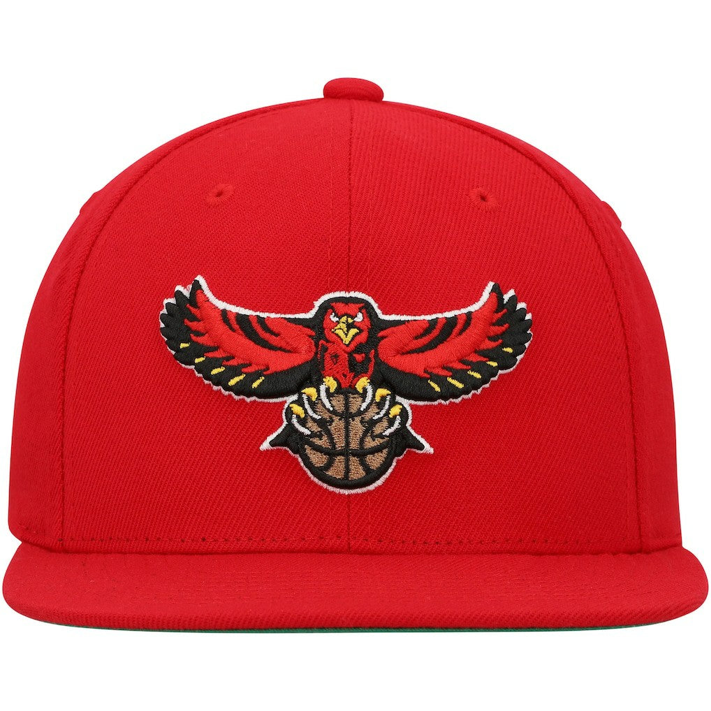Atlanta Hawks Hardwood Classics Team Ground 2.0 Snapback Hat Red - NBA