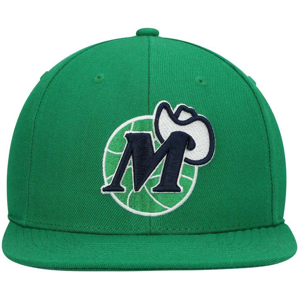 Dallas Mavericks Hardwood Classics Team Ground 2.0 Snapback Hat Green - NBA