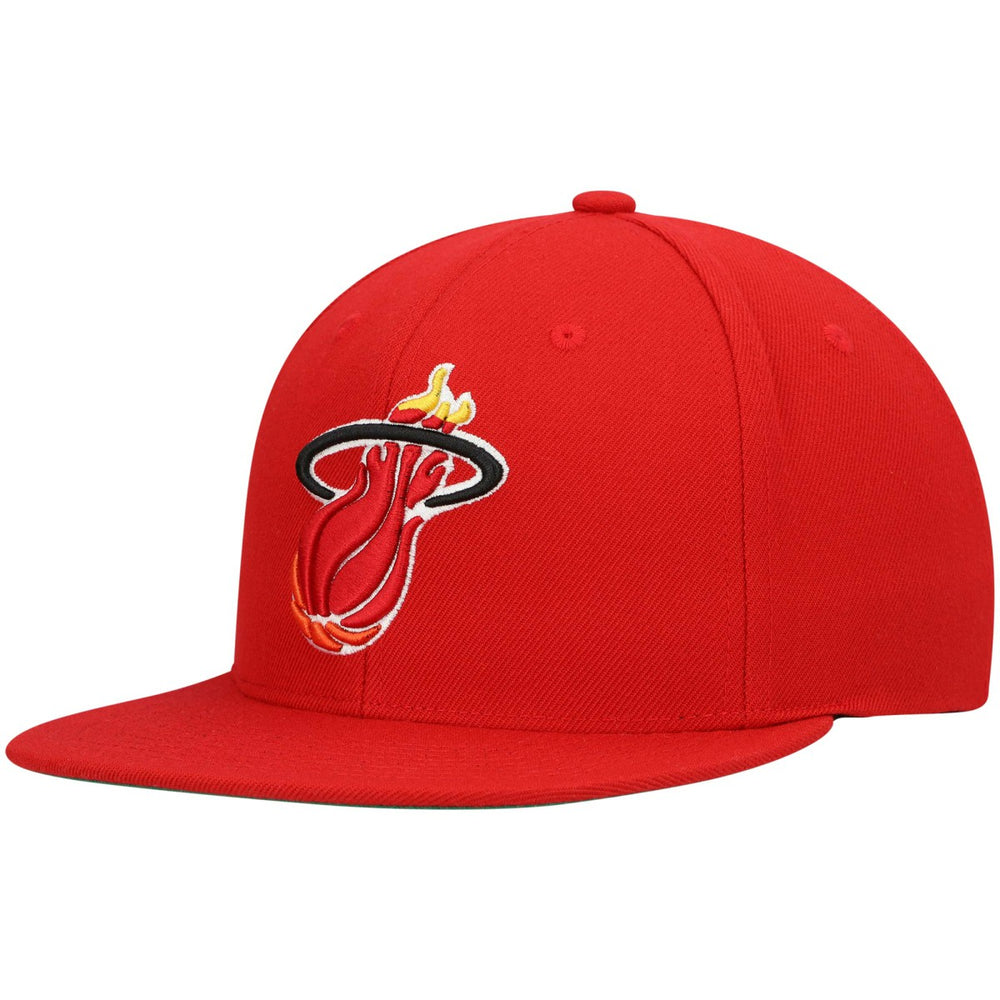 Miami Heat Hardwood Classics Team Ground 2.0 Snapback Hat Red - NBA