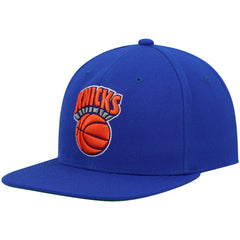 New York Knicks Hardwood Classics Team Ground 2.0 Snapback Hat Blue - NBA