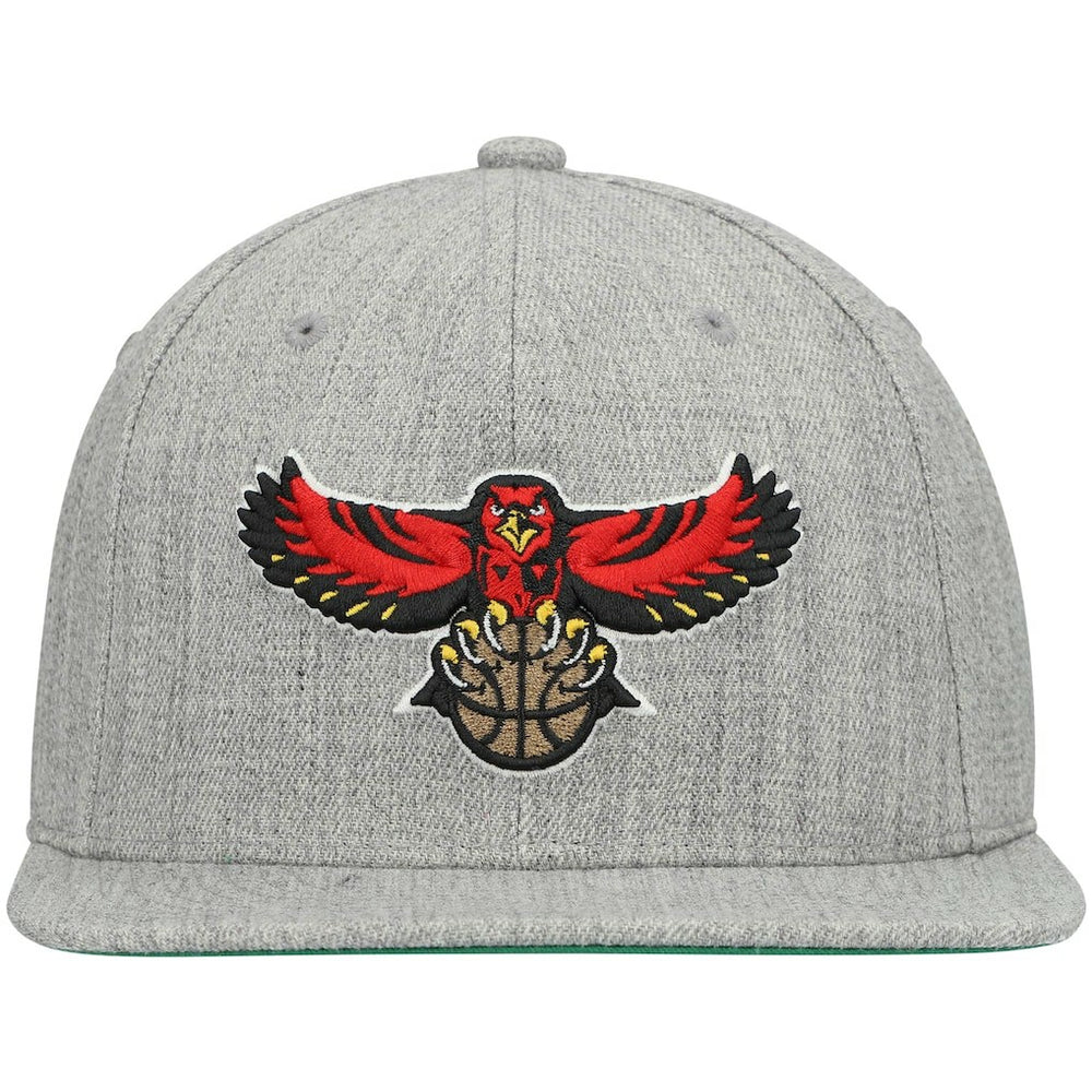 Atlanta Hawks Hardwood Classics Team 2.0 Snapback Hat Heathered Gray - NBA