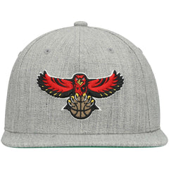 Atlanta Hawks Hardwood Classics Team 2.0 Snapback Hat Heathered Gray - NBA