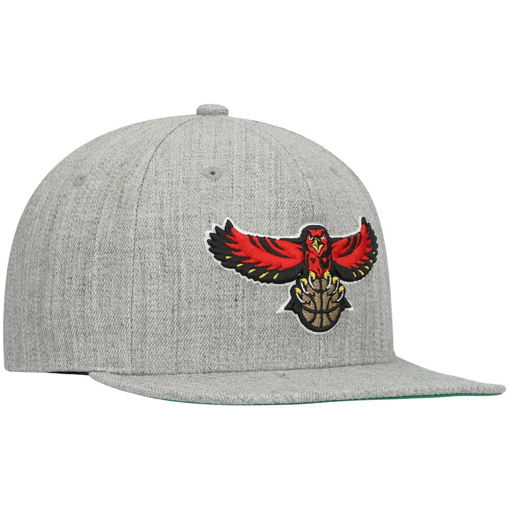 Atlanta Hawks Hardwood Classics Team 2.0 Snapback Hat Heathered Gray - NBA