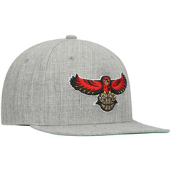 Atlanta Hawks Hardwood Classics Team 2.0 Snapback Hat Heathered Gray - NBA