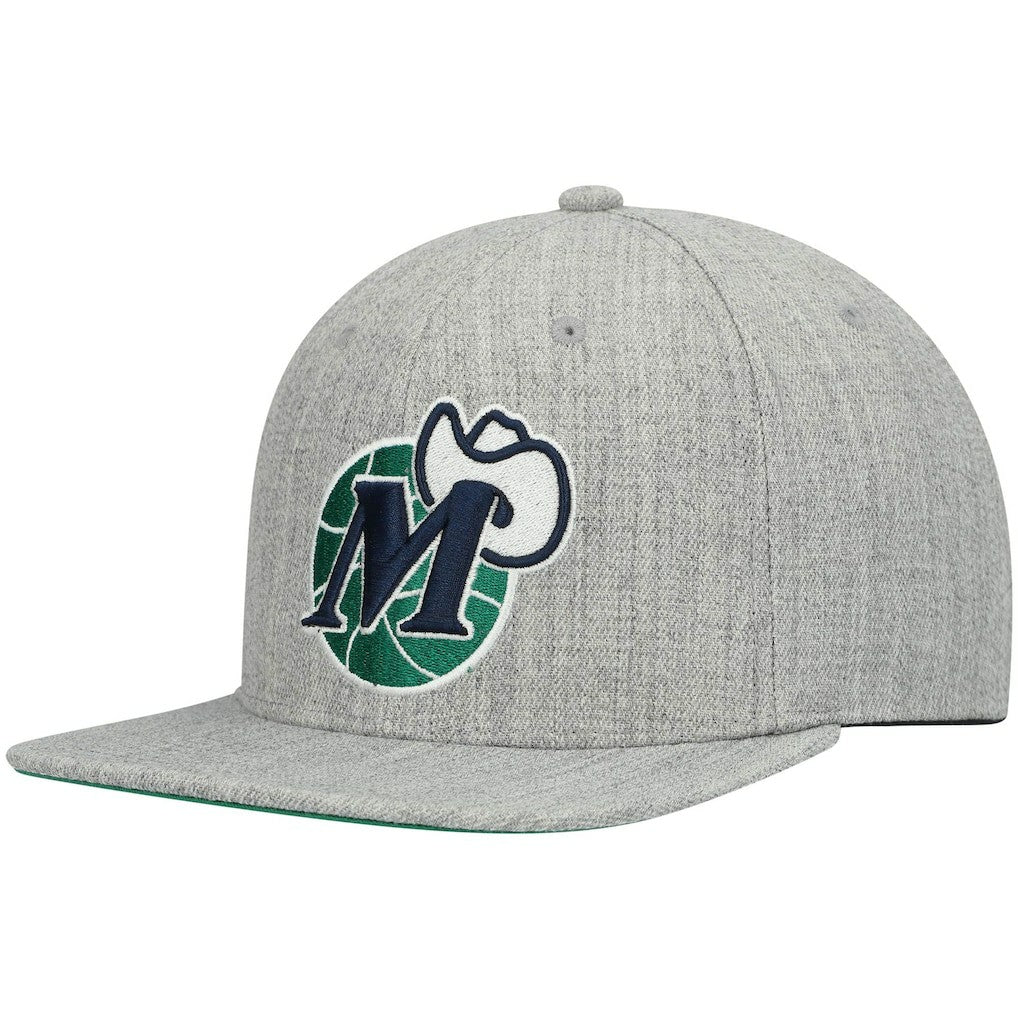 Dallas Mavericks Hardwood Classics Team 2.0 Snapback Hat Heathered Gray - NBA