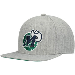 Dallas Mavericks Hardwood Classics Team 2.0 Snapback Hat Heathered Gray - NBA