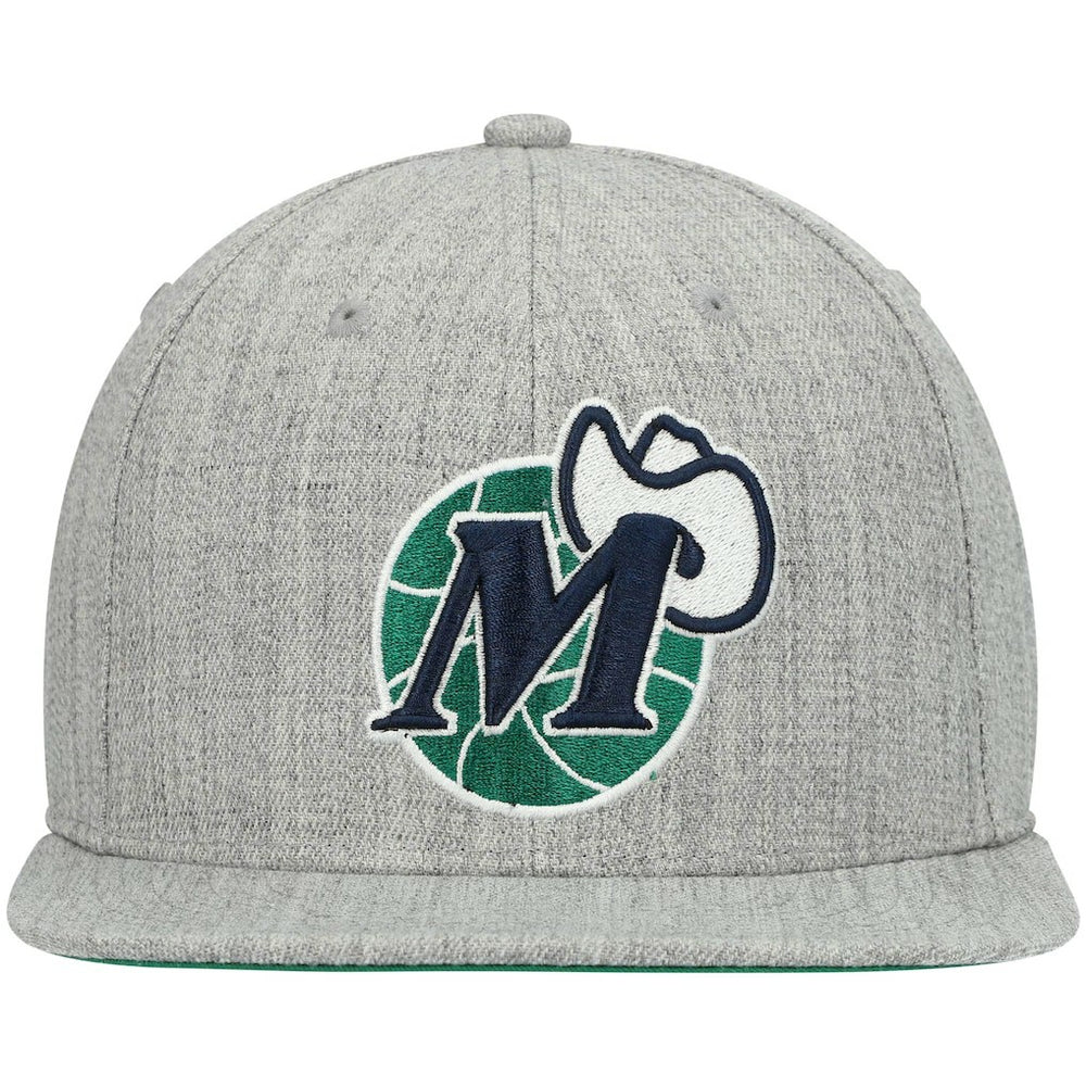 Dallas Mavericks Hardwood Classics Team 2.0 Snapback Hat Heathered Gray - NBA