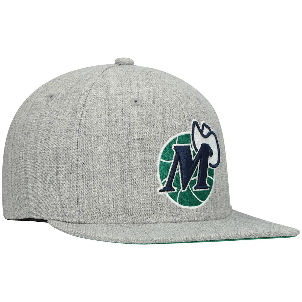 Dallas Mavericks Hardwood Classics Team 2.0 Snapback Hat Heathered Gray - NBA