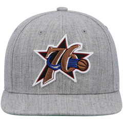 Philadelphia 76ers Hardwood Classics Team 2.0 Snapback Hat Heathered Gray - NBA