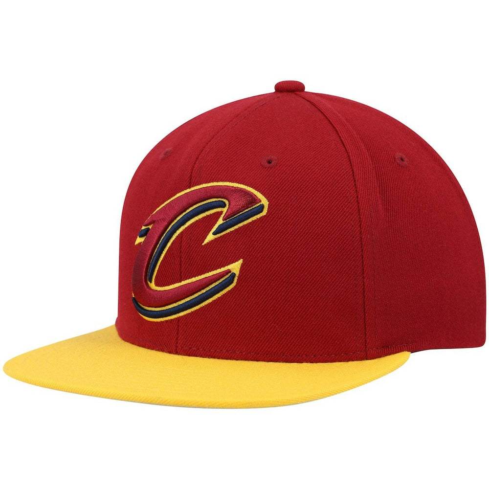 Cleveland Cavaliers Team Two-Tone 2.0 Snapback Hat Wine/Gold - NBA