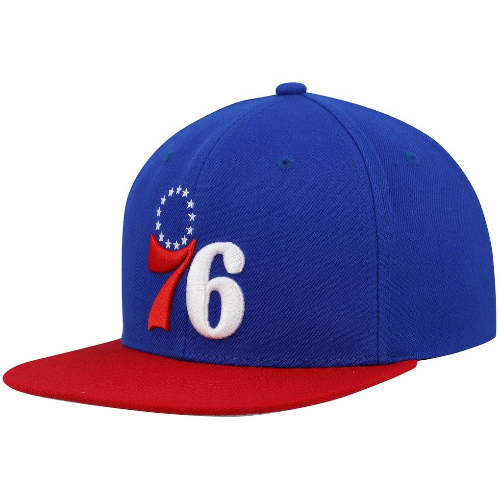 Philadelphia 76ers Team Two-Tone 2.0 Snapback Hat Royal/Red - NBA