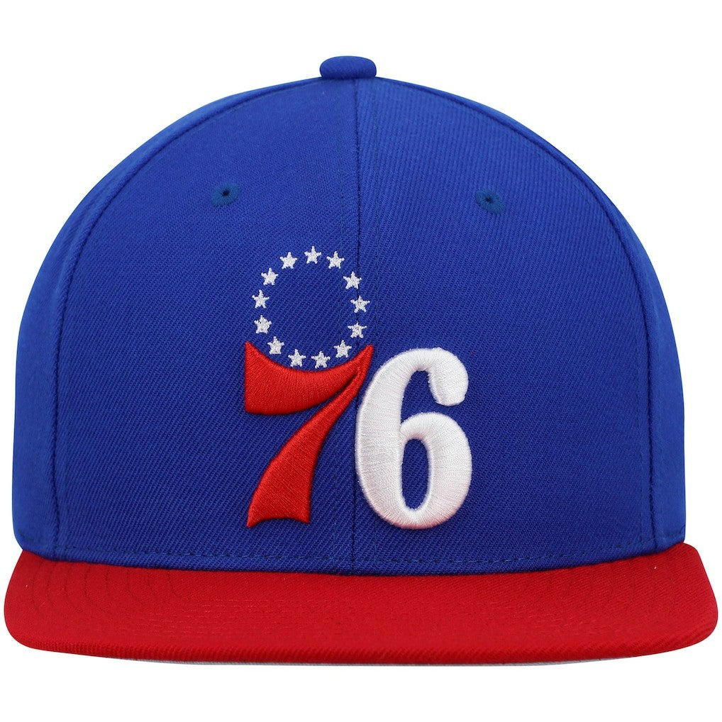 Philadelphia 76ers Team Two-Tone 2.0 Snapback Hat Royal/Red - NBA