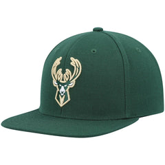 Milwaukee Bucks Ground 2.0 Snapback Hat Hunter Green - NBA