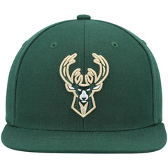 Milwaukee Bucks Ground 2.0 Snapback Hat Hunter Green - NBA