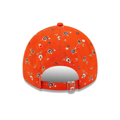 Cleveland Browns New Era Women's Floral 9TWENTY Adjustable Hat Orange | NFL
