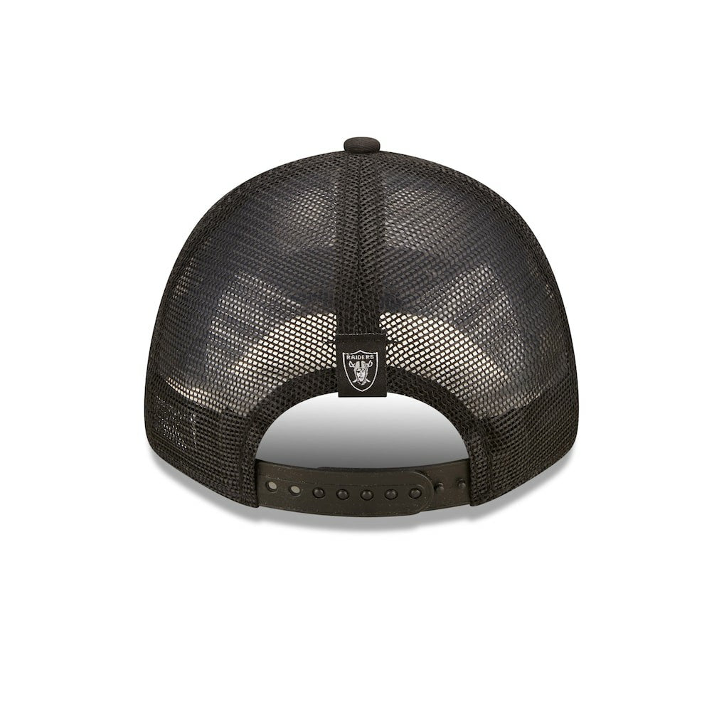 Las Vegas Raiders New Era Women's Team Trucker 9FORTY Snapback Hat Black | NFL