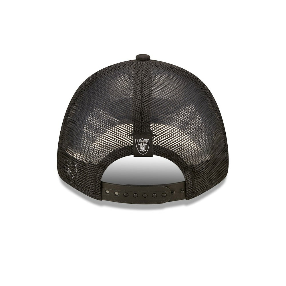 Las Vegas Raiders New Era Women's Team Trucker 9FORTY Snapback Hat Black | NFL