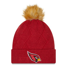 Arizona Cardinals New Era Women's Snowy Cuffed Knit Hat with Pom Cardinal | NFL