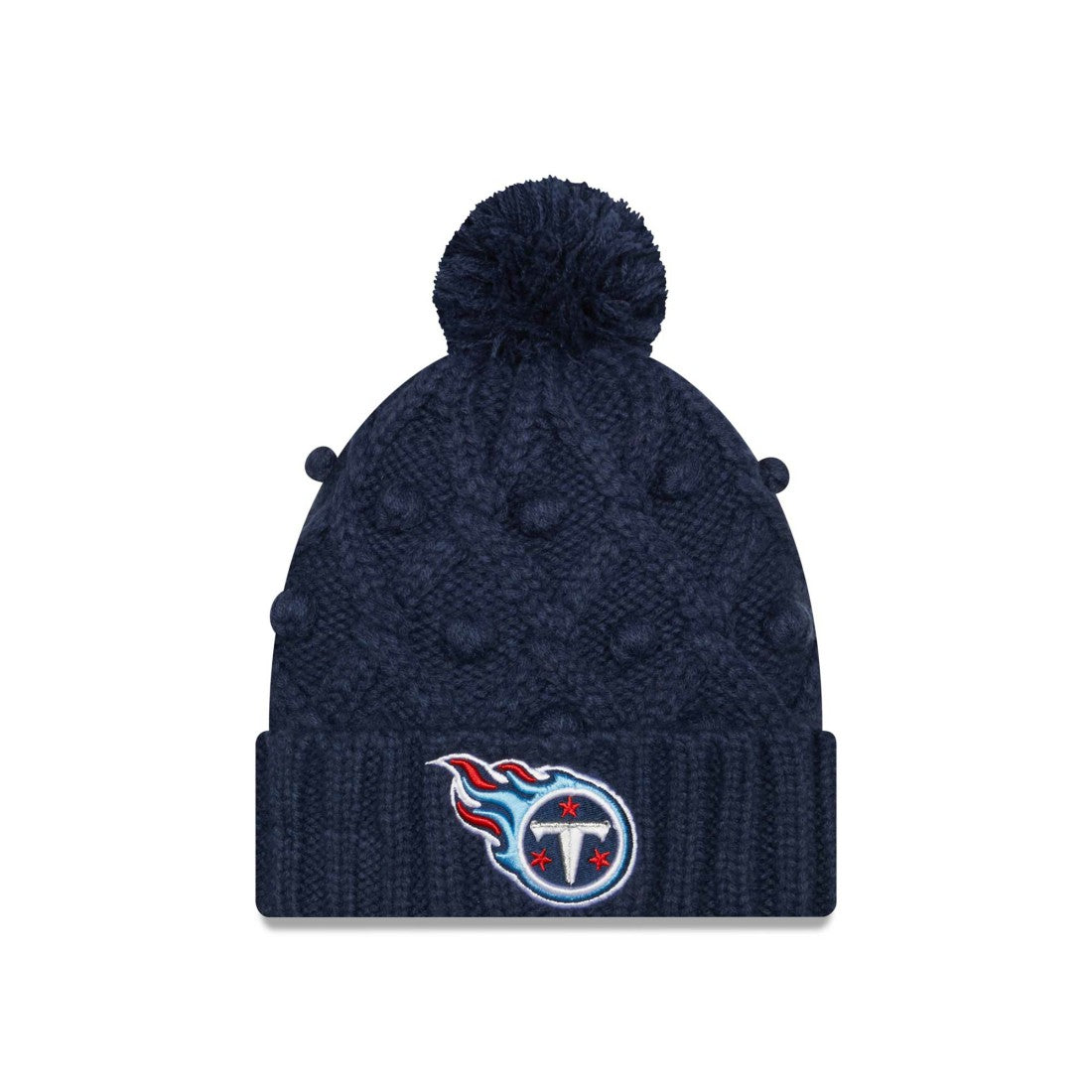 Tennessee Titans New Era Women's Toasty Cuffed Knit Hat with Pom Navy | NFL