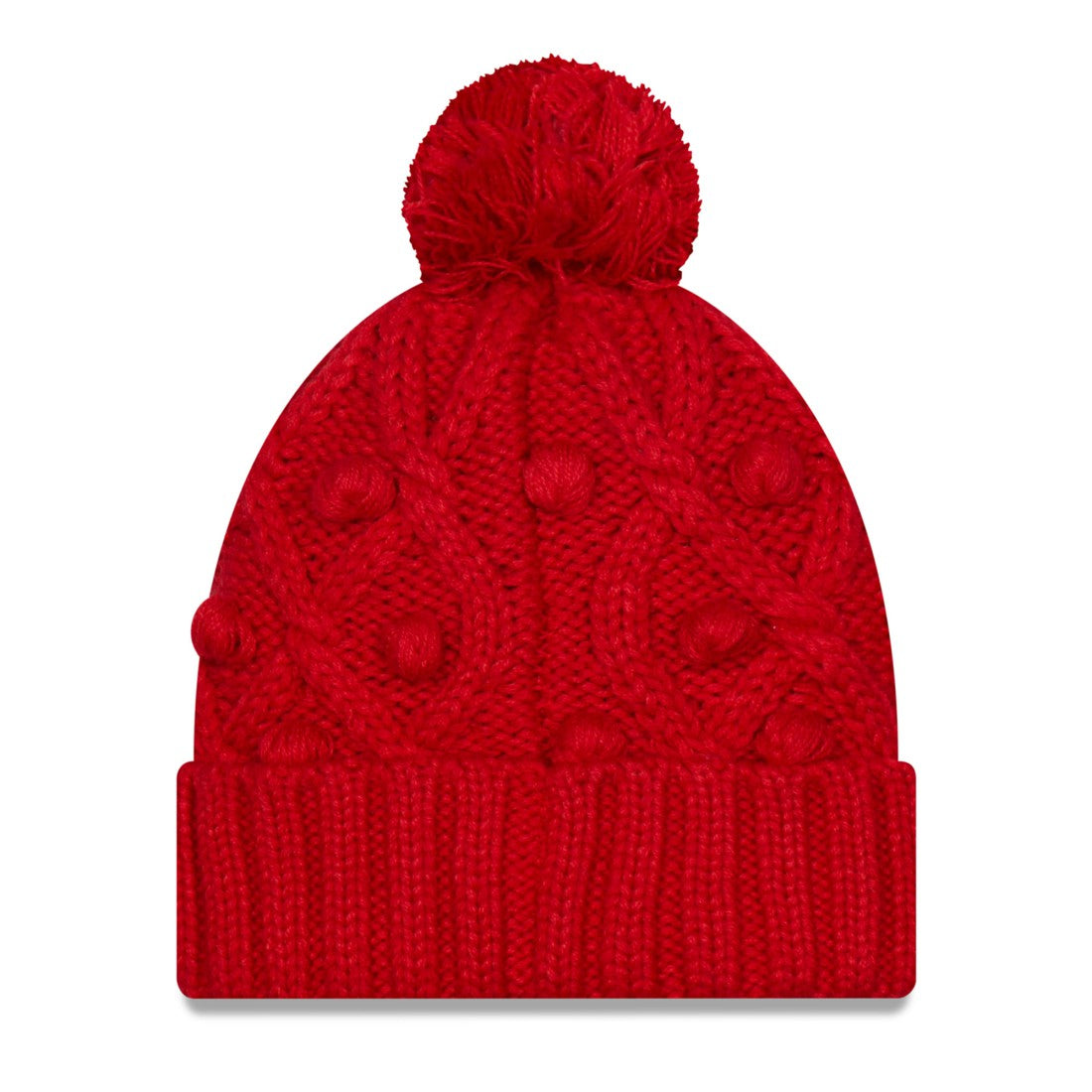Tampa Bay Buccaneers New Era Women's Toasty Cuffed Knit Hat with Pom Red | NFL