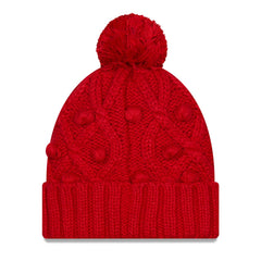 Tampa Bay Buccaneers New Era Women's Toasty Cuffed Knit Hat with Pom Red | NFL