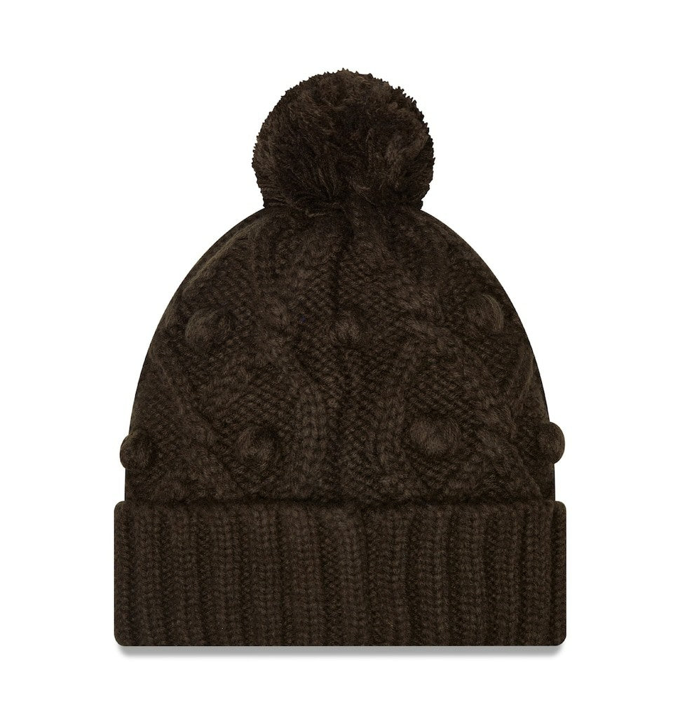 Cleveland Browns New Era Women's Toasty Cuffed Knit Hat with Pom Brown | NFL