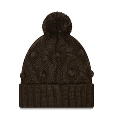 Cleveland Browns New Era Women's Toasty Cuffed Knit Hat with Pom Brown | NFL