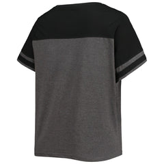 Miami Marlins Women's Plus Size Colorblock T-Shirt - MLB