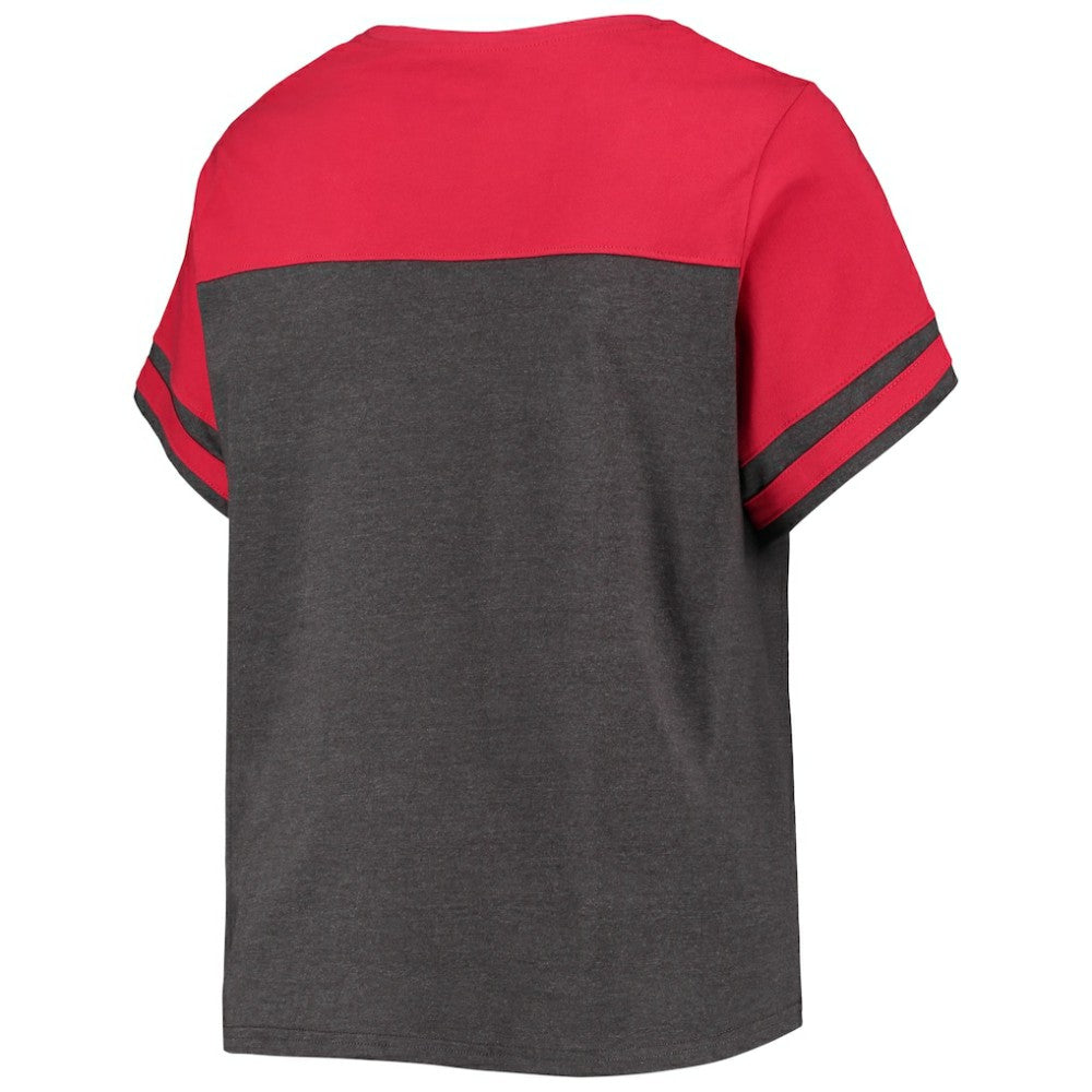 Washington Nationals Women's Plus Size Colorblock T-Shirt - MLB