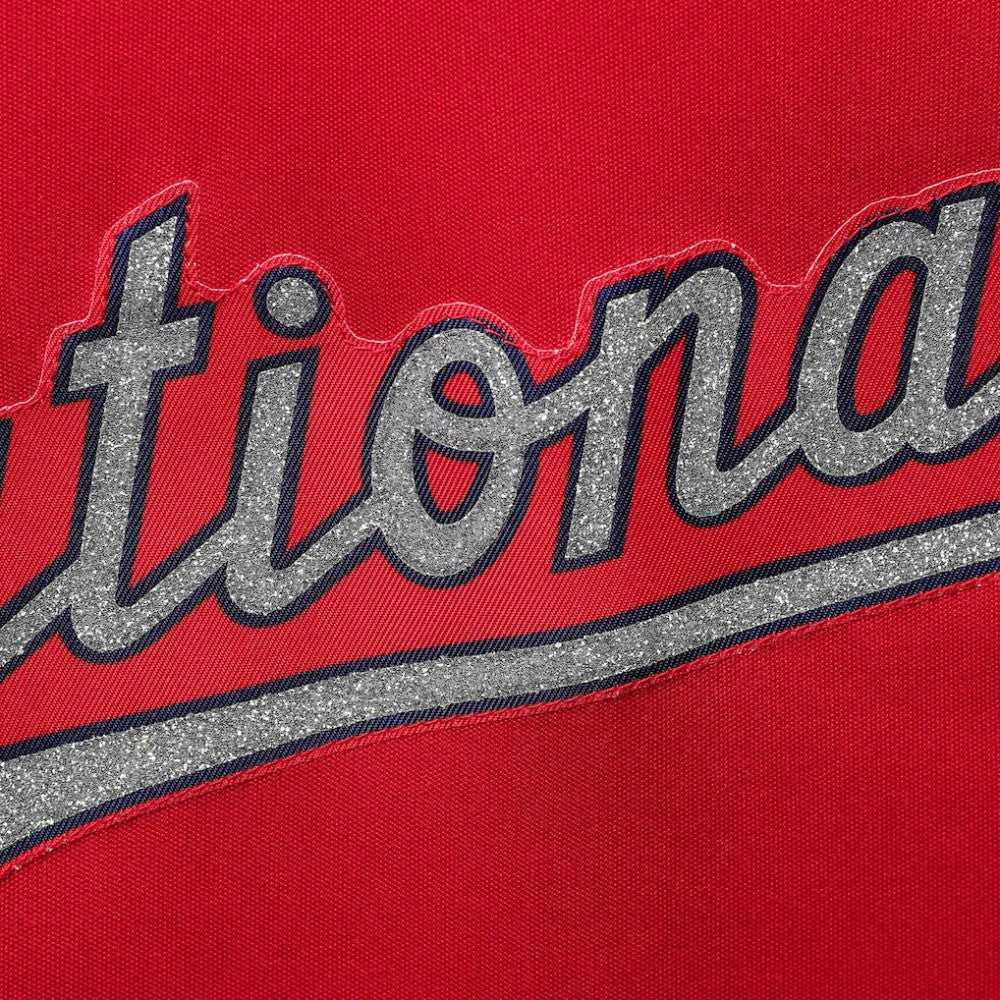 Washington Nationals Women's Plus Size Diva Notch Neck Raglan T-Shirt - MLB