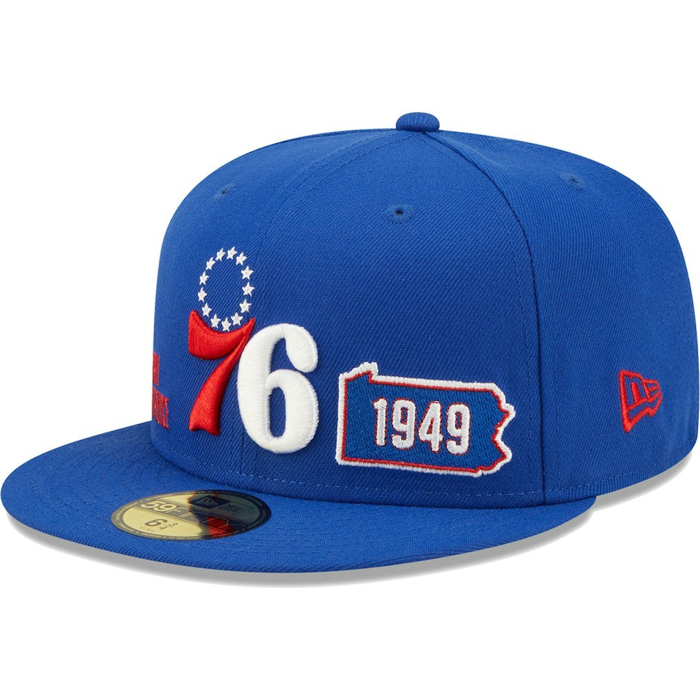 Philadelphia 76ers Fall 22 Identity 59FIFTY Fitted Hat Royal - NBA