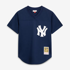 Rickey Henderson New York Yankees Mitchell & Ness Cooperstown Collection Mesh Batting Practice Button-Up Jersey - MLB