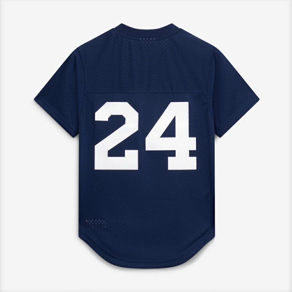 Rickey Henderson New York Yankees Mitchell & Ness Cooperstown Collection Mesh Batting Practice Button-Up Jersey - MLB