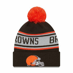 Cleveland Browns New Era Preschool Repeat Cuffed Knit Hat with Pom Brown | NFL