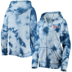 Chicago Cubs New Era Women's Tie-Dye Full-Zip Hoodie - MLB