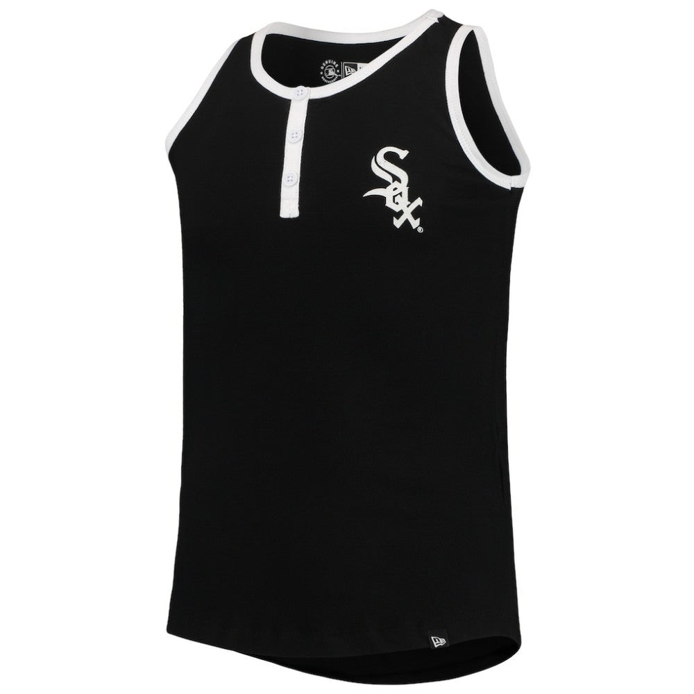 Chicago White Sox New Era Girls Youth Henley Tank Top - MLB