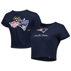 New England Patriots New Era Women's Historic Champs T-Shirt Navy | NFL