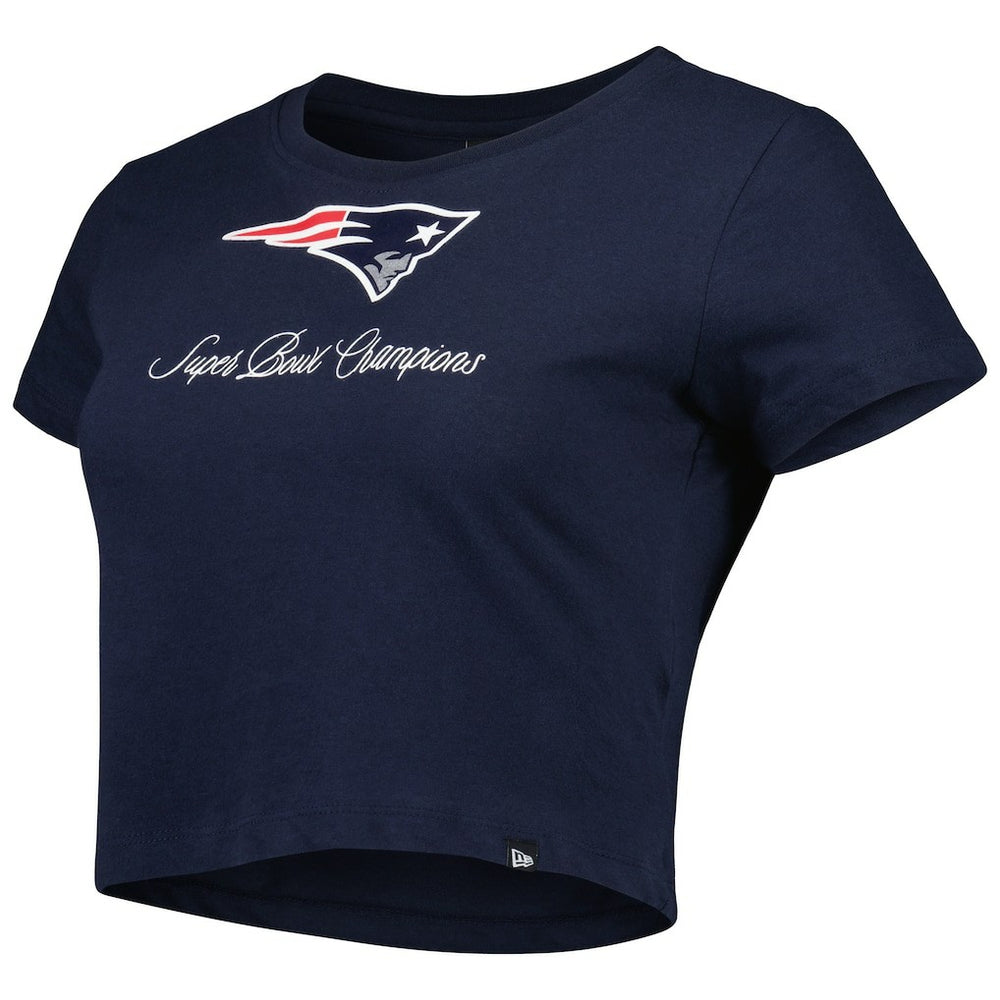New England Patriots New Era Women's Historic Champs T-Shirt Navy | NFL