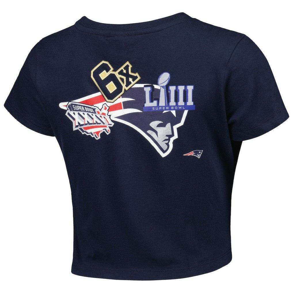 New England Patriots New Era Women's Historic Champs T-Shirt Navy | NFL