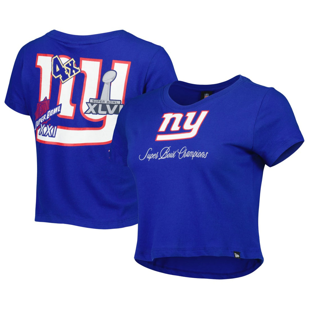 New York Giants New Era Women's Historic Champs T-Shirt Royal | NFL