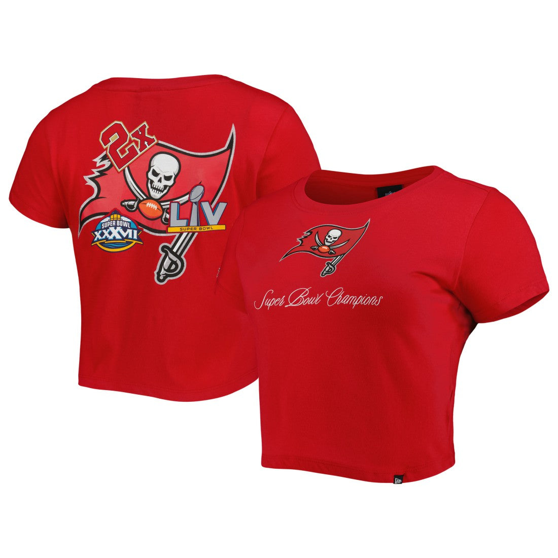 Tampa Bay Buccaneers New Era Women's Historic Champs T-Shirt Red | NFL