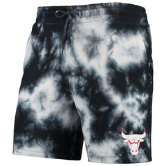 Chicago Bulls Fleece Tie-Dye Shorts Black - NBA