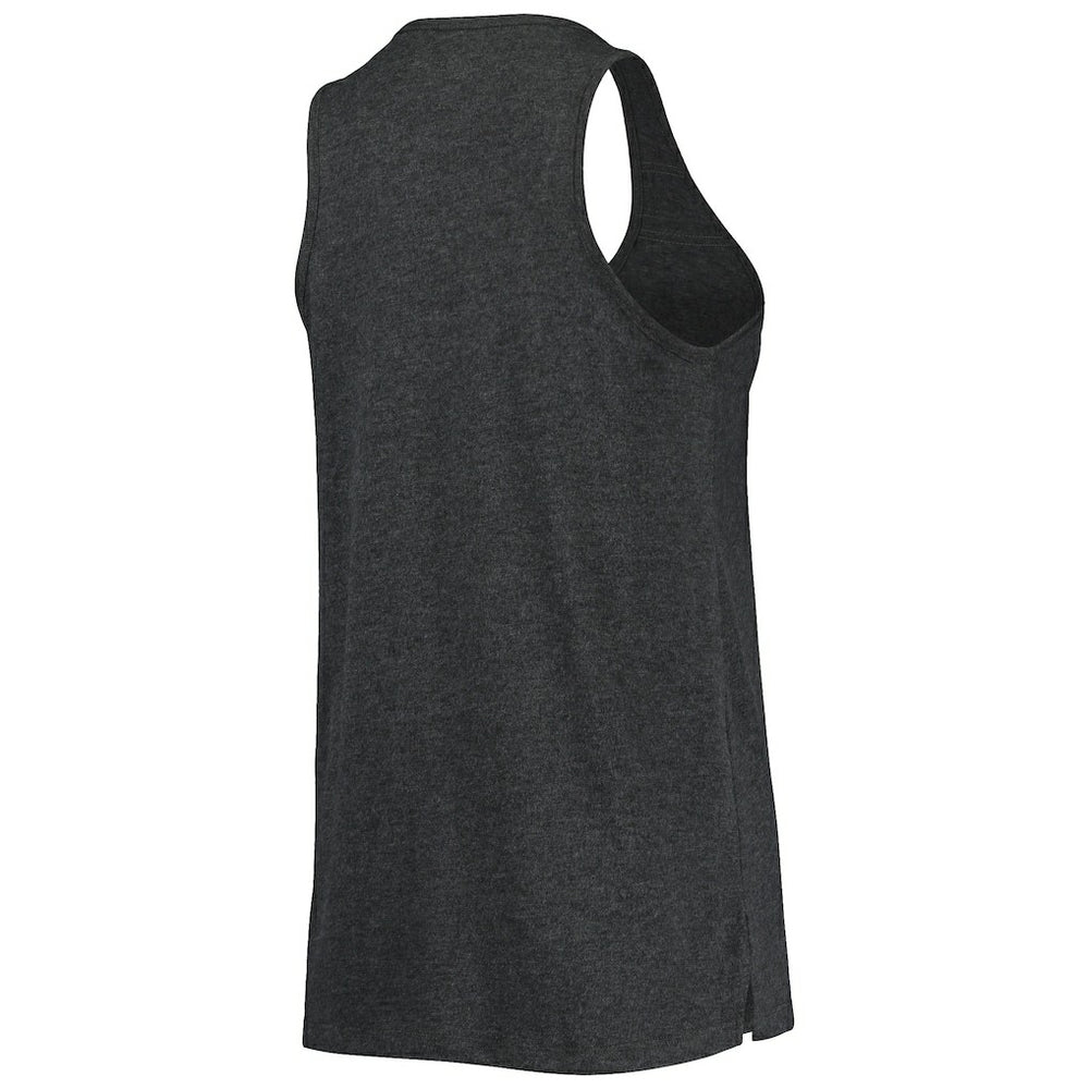 Brooklyn Nets Women's Scoop-Neck Racerback Tank Top Heathered Black - NBA