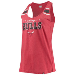 Chicago Bulls Women's Scoop-Neck Racerback Tank Top Heathered Red - NBA