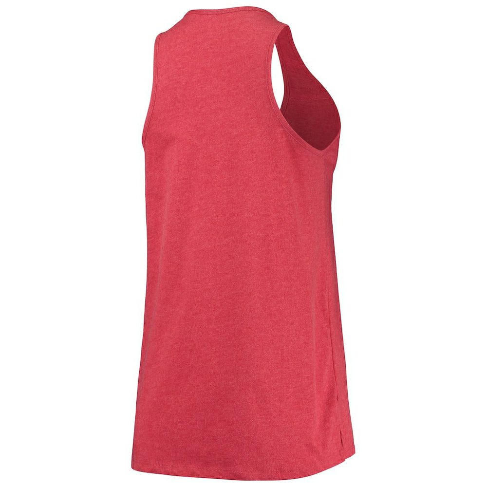 Chicago Bulls Women's Scoop-Neck Racerback Tank Top Heathered Red - NBA