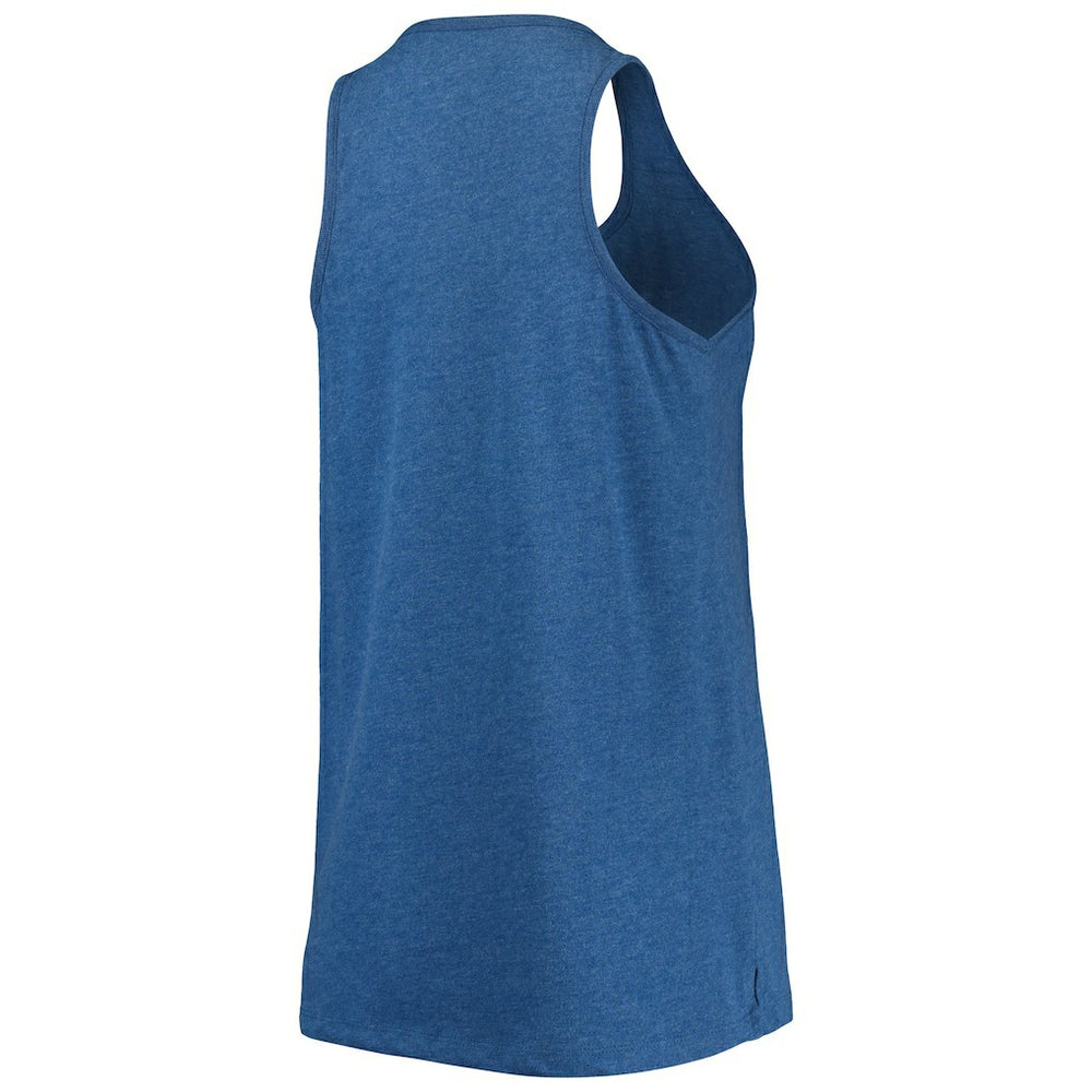 Philadelphia 76ers Women's Scoop-Neck Racerback Tank Top Heathered Royal - NBA