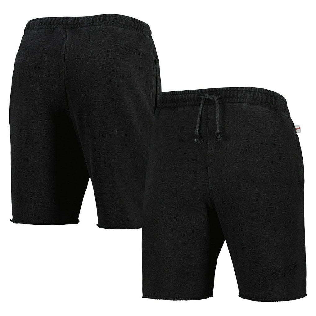 Chicago Bulls French Terry Tonal Fleece Shorts Black - NBA