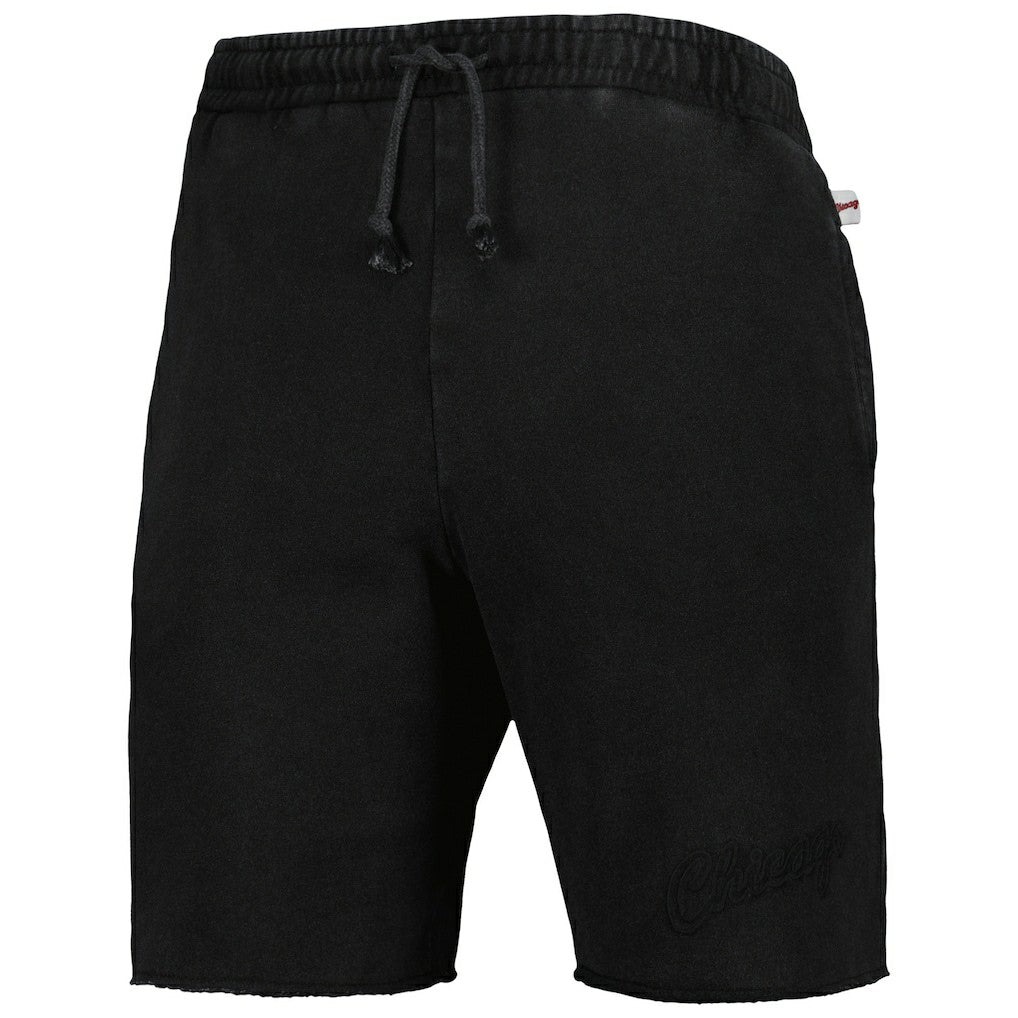 Chicago Bulls French Terry Tonal Fleece Shorts Black - NBA
