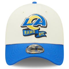 Los Angeles Rams New Era 2022 Sideline 39THIRTY 2-Tone Flex Hat Cream/Royal | NFL