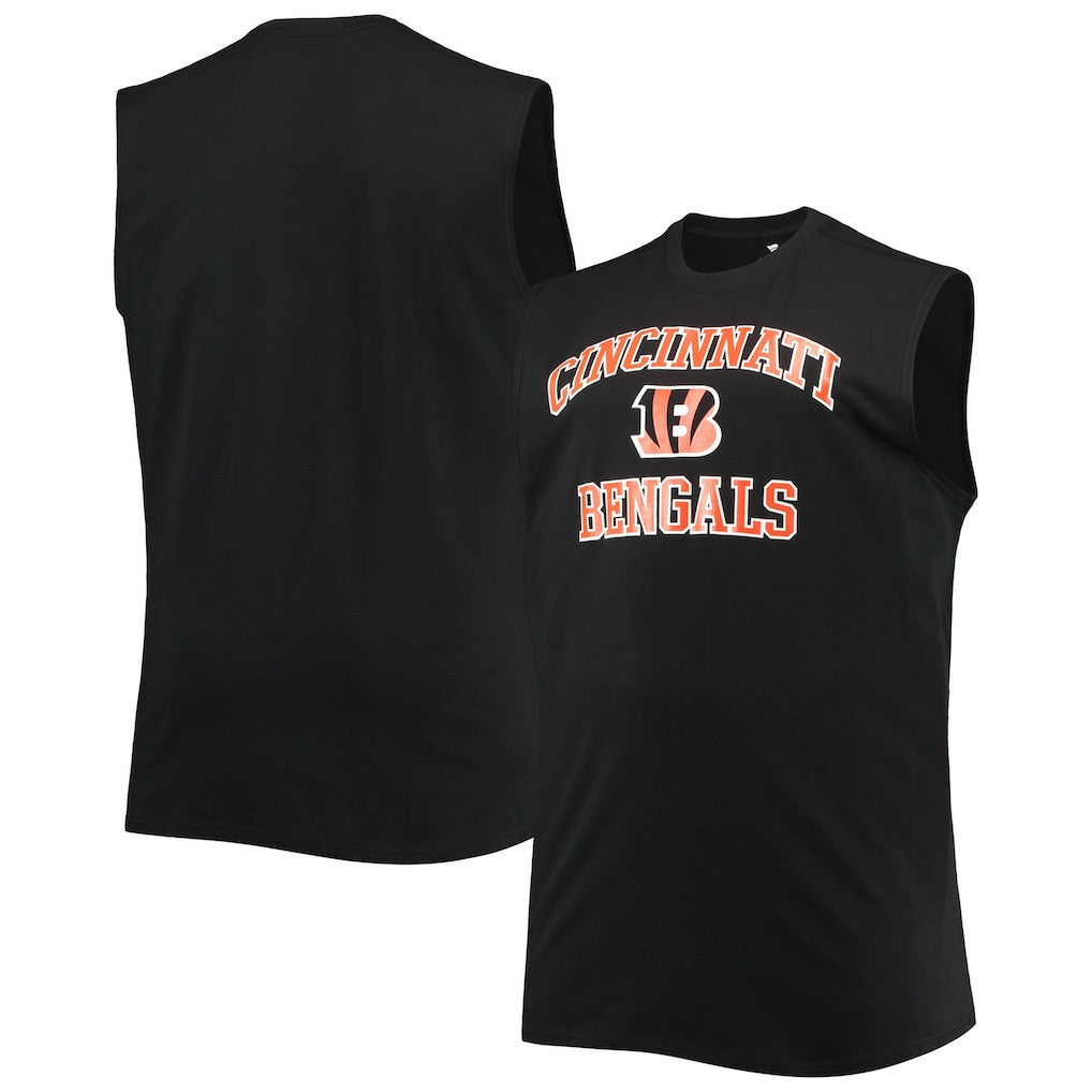 Cincinnati Bengals Big & Tall Muscle Tank Top Black | NFL